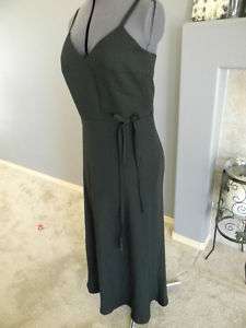 Due per Due Designer $$$$ Little Black Faux wrap Dress womans size 12 
