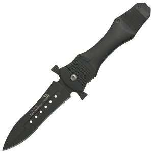 Diablo Folding Knife Dagger Single Edge Black Sports 