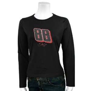   88 Dale Earnhardt Jr. Ladies Black Level of Desire Long Sleeve T shirt