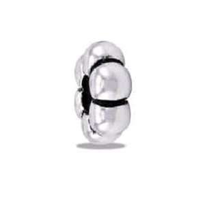  DaVinci Flower Stopper Silver Bead Jewelry