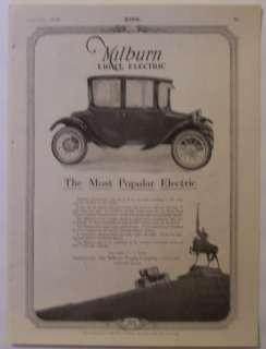 1920 Milburn Light Electric Car Print Ad  