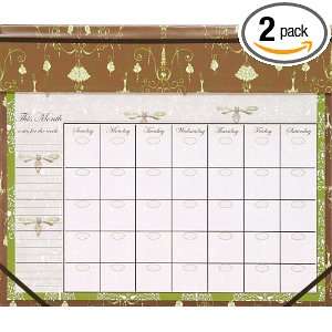  CR Gibson Earthly Delight Desk Top Calendar Pad (Pack of 2 