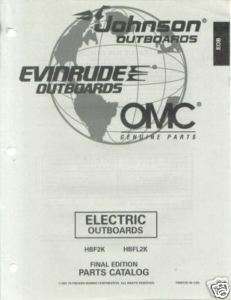 1997 Johnson Evinrude electric Outboard Parts Catalog  