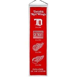  Detroit Red Wings Wool 8X32 Heritage Banner Sports 