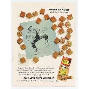  1959 Al Capp Lil Abner Kraft Caramels Candy Print Ad 