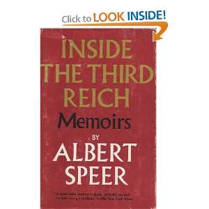 Inside The Third Reich Memoirs Albert Speer  Books