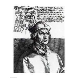  Albrecht of Brandenburg, 1519 Finest LAMINATED Print Albrecht Durer 