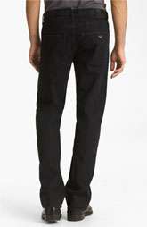 Armani Collezioni Straight Leg Jeans (Black Wash) $195.00