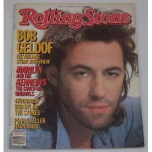 Bob Geldof Hand Signed In Person Autographed Magazine