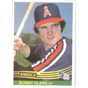  1984 Donruss # 524 Bobby Clark California Angels Baseball 