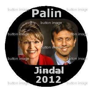  SARAH PALIN & BOBBY JINDAL 2012 Pinback Button 1.25 Pin 