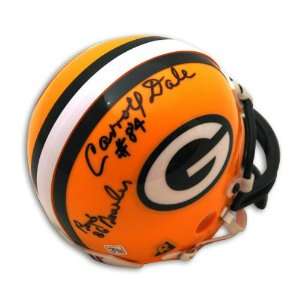 Boyd Dowler & Carroll Dale Dual Autographed Green Bay Packers Mini 