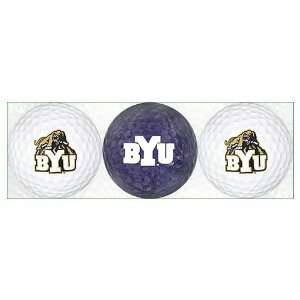 Brigham Young Cougars 3 Pack Golf Balls