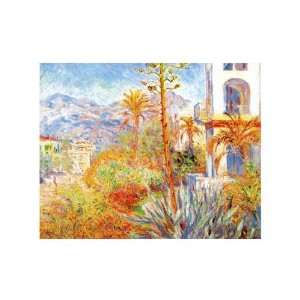 Villas At Bordighera by Claude Monet. Size 17 inches width by 11 