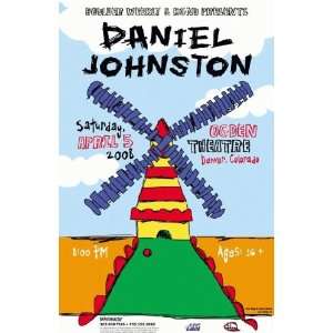 Daniel Johnston Denver 2008 Concert Poster