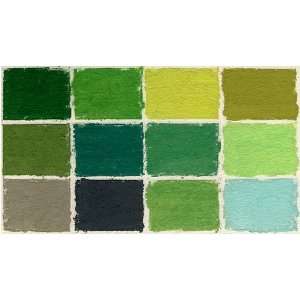  Diane Townsend Terrages Soft Pastels  Set of 12 Green 