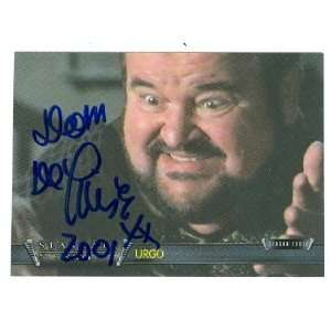  Urgo Dom Deluise autographed Stargate Sg 1 card   2001 