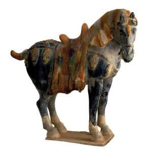Twos Company Tozai Tang Dynasty Horse, Terracotta 