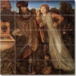  Edward Burne Jones Historical Kitchen Tile Mural 6  60x60 