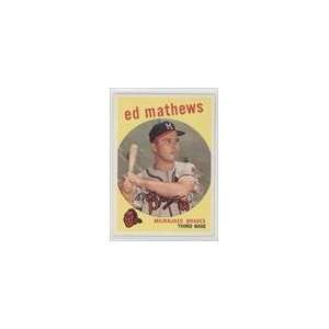  1959 Topps #450   Eddie Mathews Sports Collectibles