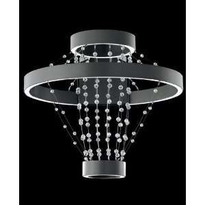 Strandelier Wall Sconce   SST612   BK2   Earth Black, S   Crystal, 110 