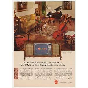   RCA Abbeville Color TV Erich Leinsdorf Home Print Ad