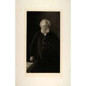  1893 Photogravure Portrait Henrik Johan Ibsen Nils Gude 