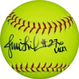 Jennie Finch Autographed Mizuno Softball with USA Inscription