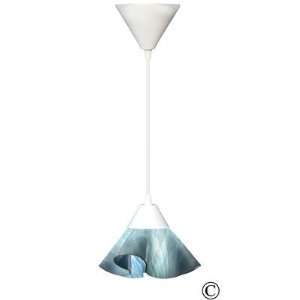  Jezebel Gallery Radiance Lily Pendant with Sky Blue Shade 