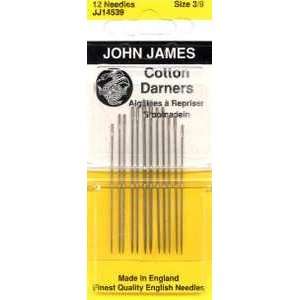  9888 NT John James Cotton Darners Needles, Assorted Sizes 
