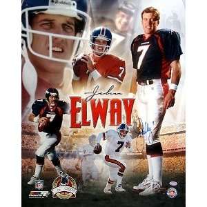 John Elway Signed Champions 16x20 Collage