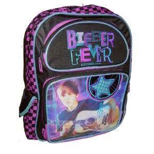  Justin Bieber Large Backpack bieber fever Purple 