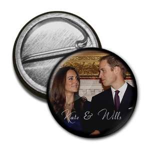  Prince William Kate Middleton Royal Wedding 1 Mini Pinback 