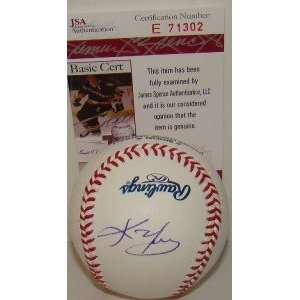 Kevin Youkilis Autographed Baseball   JSA