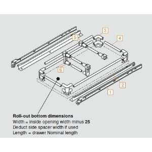  Blum 230M Epoxy Coated Slides 18 3/4 Extension 100# Class 