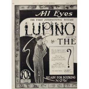  1922 Ad Lupino Lane Reporter Fox Silent Film Movie NICE 