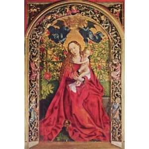   Martin Schongauer   24 x 36 inches   Madonna of the