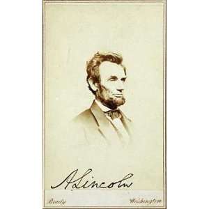  Abraham Lincoln, 1864 by Mathew B. Brady. Size 13.13 X 22 