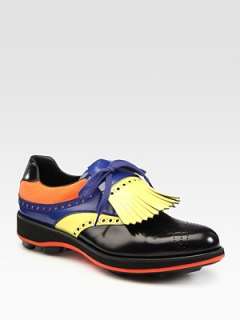   heritage inspired with a modern colorful twist in italian calfskin