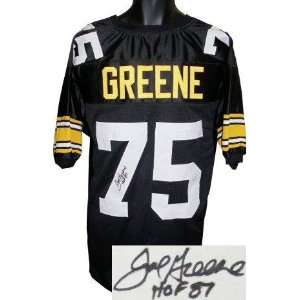 Signed Joe Greene Uniform   Black Prostyle HOF 87   Autographed NFL 