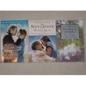 Nicholas Sparks Set (Nights in Rodanthe, The Notebook, The Wedding)