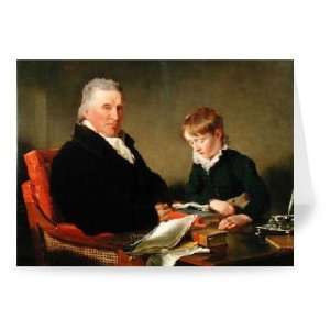Francis Noel Clarke Mundy and his Grandson,   Greeting Card (Pack of 