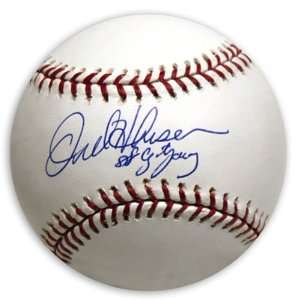 Orel Hershiser Signed 88 CY MLB Baseball