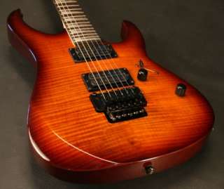 Electric Guitar Solid Mahogany Flame top Floyd Rose SB  