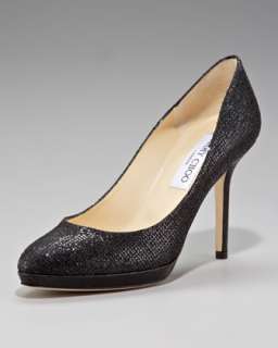 Aimee Glitter Fabric Platform Pump