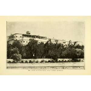  1901 Print Chapultepec Castle President Porfirio Diaz 