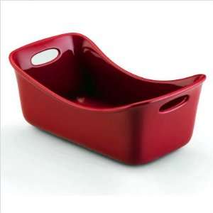 Rachael Ray 53235 Bubble and Brown Bakeware Loaf Pan in Red