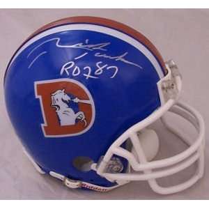 Rich Jackson Autographed Denver Broncos Mini Helmet