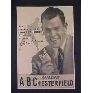 Robin Roberts Philadelphia Phillies Star Pitcher 1950 Chesterfield 