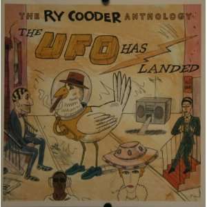  Ry Cooder the Anthology the Ufo Has Landed Lithograph 